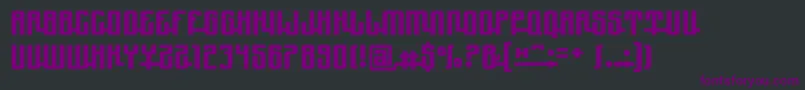 Шрифт Yndupro – фиолетовые шрифты на чёрном фоне