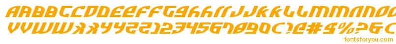 Шрифт ZoneRiderUltraExpitalic – оранжевые шрифты