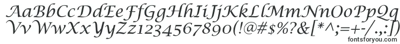 フォントSaintgermainCalligraphy – 斜体