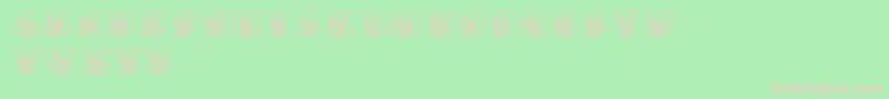 フォントLmsLovesMe – 緑の背景にピンクのフォント