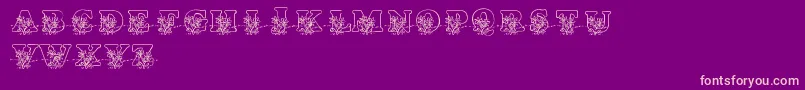 LmsLovesMe Font – Pink Fonts on Purple Background