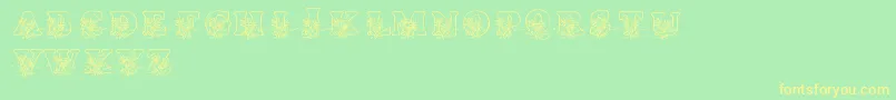 LmsLovesMe Font – Yellow Fonts on Green Background