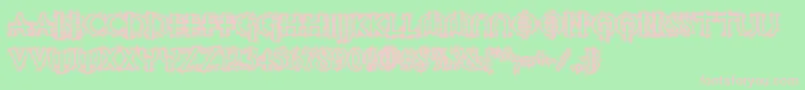 Witchinghour Font – Pink Fonts on Green Background