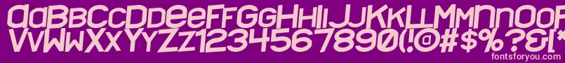Nyctalopiatilt Font – Pink Fonts on Purple Background