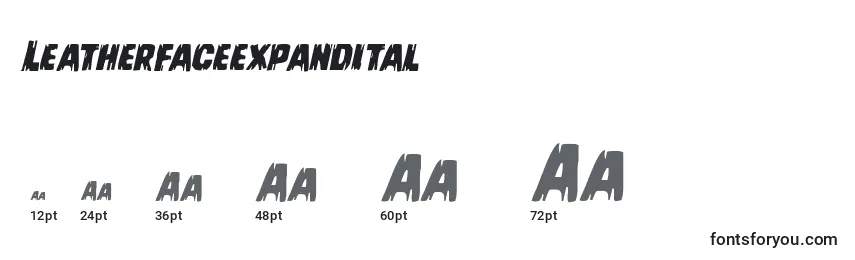 Leatherfaceexpandital Font Sizes