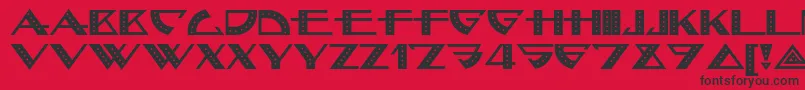 Bellhopnf-fontti – mustat fontit punaisella taustalla