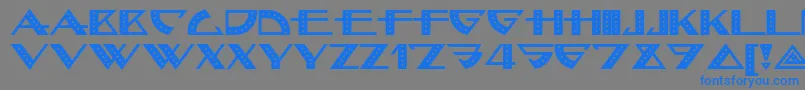 Bellhopnf Font – Blue Fonts on Gray Background