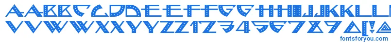 Bellhopnf-fontti – siniset fontit valkoisella taustalla