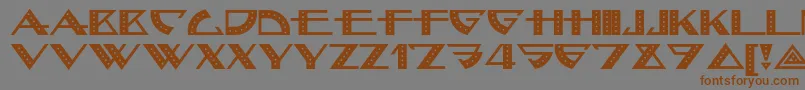 Bellhopnf Font – Brown Fonts on Gray Background