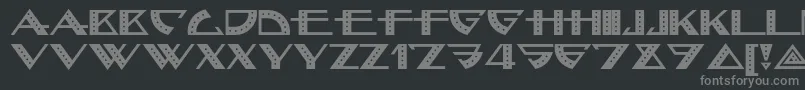 Bellhopnf-fontti – harmaat kirjasimet mustalla taustalla