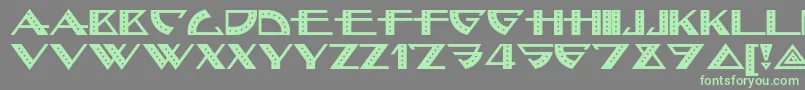 Bellhopnf Font – Green Fonts on Gray Background