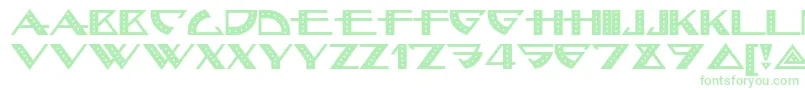 Шрифт Bellhopnf – зелёные шрифты