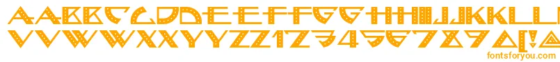 Bellhopnf-fontti – oranssit fontit valkoisella taustalla