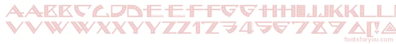 フォントBellhopnf – 白い背景にピンクのフォント