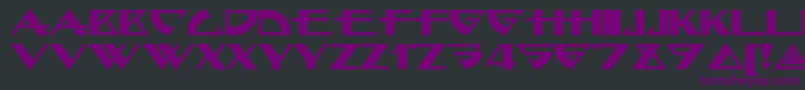 Шрифт Bellhopnf – фиолетовые шрифты на чёрном фоне
