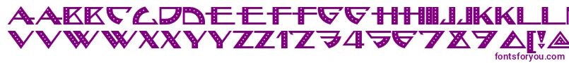 Bellhopnf-fontti – violetit fontit valkoisella taustalla