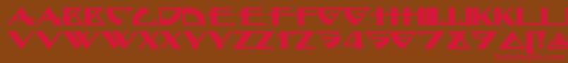 Bellhopnf Font – Red Fonts on Brown Background