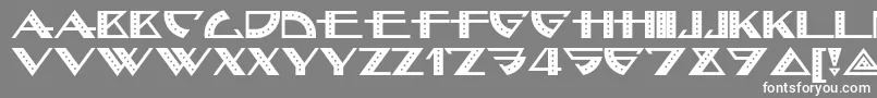 Bellhopnf-Schriftart – Weiße Schriften auf grauem Hintergrund