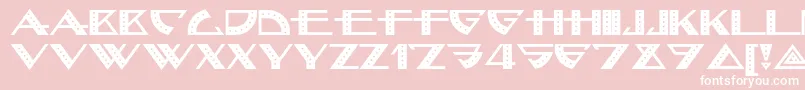 Bellhopnf-fontti – valkoiset fontit vaaleanpunaisella taustalla