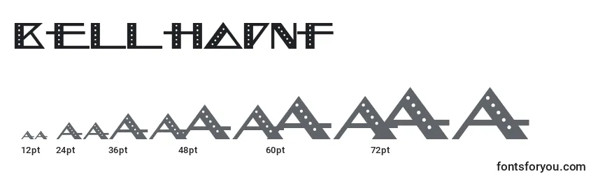 Bellhopnf (85788) Font Sizes
