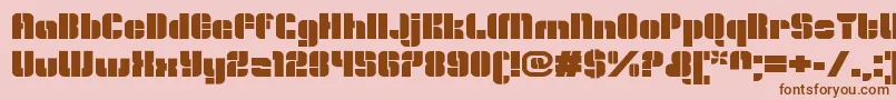 More about OrangeroyaleOpenextended Font OrangeroyaleOpenextended Font – Brown Fonts on Pink Background