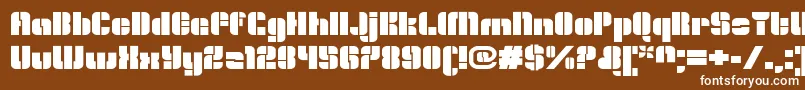 OrangeroyaleOpenextended Font – White Fonts on Brown Background