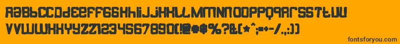 Butterbellyink Font – Black Fonts on Orange Background