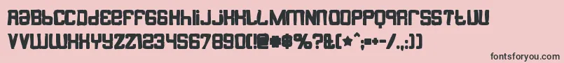 Butterbellyink-fontti – mustat fontit vaaleanpunaisella taustalla