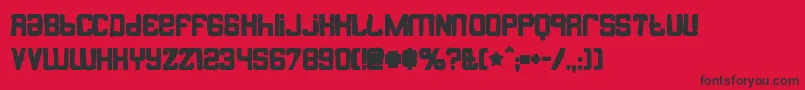 Butterbellyink Font – Black Fonts on Red Background