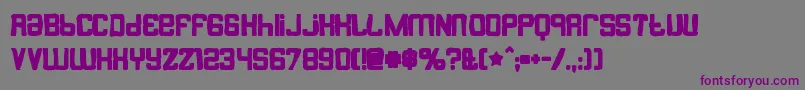 Butterbellyink Font – Purple Fonts on Gray Background