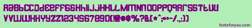 Butterbellyink Font – Purple Fonts on Green Background