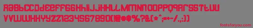 Butterbellyink Font – Red Fonts on Gray Background