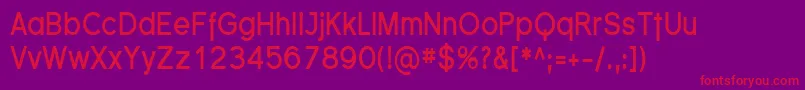 Florsn10 Font – Red Fonts on Purple Background