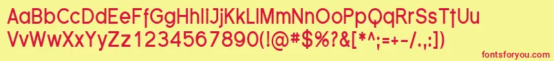Florsn10 Font – Red Fonts on Yellow Background