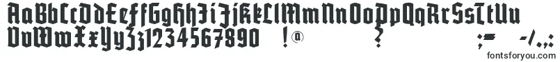 Шрифт Potsdam – готические шрифты