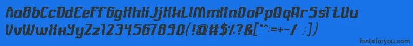 Valuable Font – Black Fonts on Blue Background