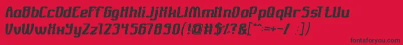 Valuable Font – Black Fonts on Red Background