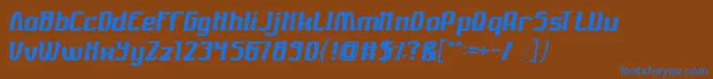 Valuable Font – Blue Fonts on Brown Background