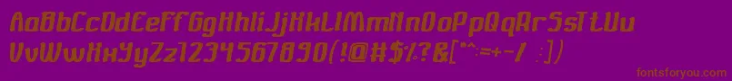 Valuable Font – Brown Fonts on Purple Background