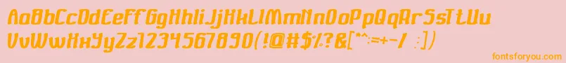 Valuable Font – Orange Fonts on Pink Background