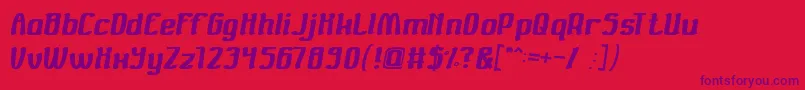 Valuable Font – Purple Fonts on Red Background