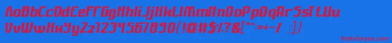 Valuable Font – Red Fonts on Blue Background