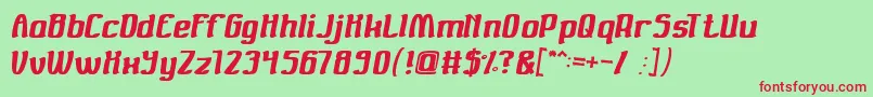 Valuable Font – Red Fonts on Green Background