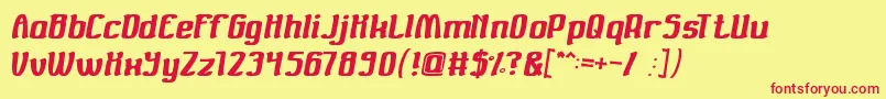 Valuable Font – Red Fonts on Yellow Background
