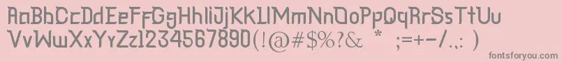 フォントCagar – ピンクの背景に灰色の文字