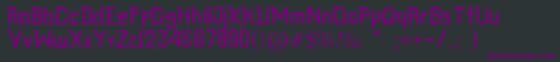 Шрифт Cagar – фиолетовые шрифты на чёрном фоне