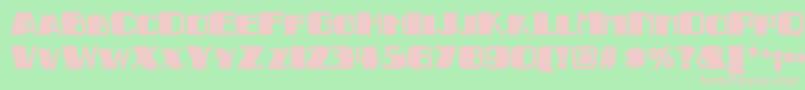 Indochinenf Font – Pink Fonts on Green Background