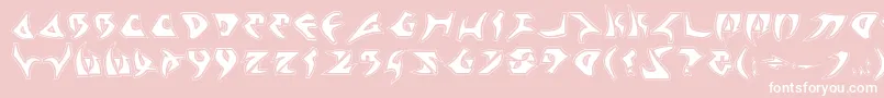 Kahless2p Font – White Fonts on Pink Background
