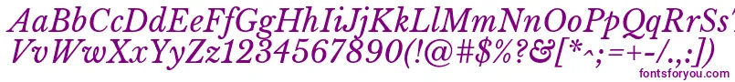 LibrebaskervilleItalic-fontti – violetit fontit