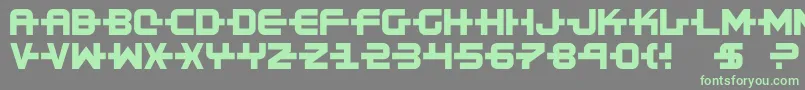 Więcej informacji o czcionce Kinex ffy Czcionka Kinex ffy – zielone czcionki na szarym tle